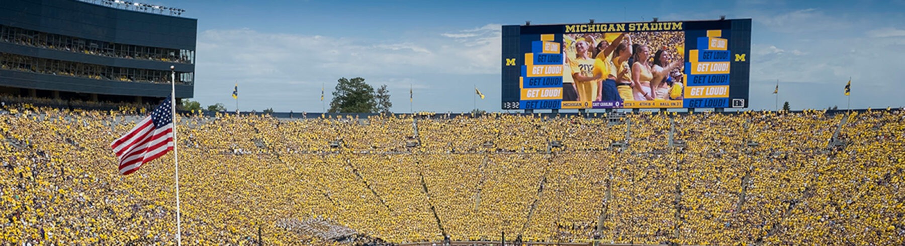University of Michigan Stadium during a football game