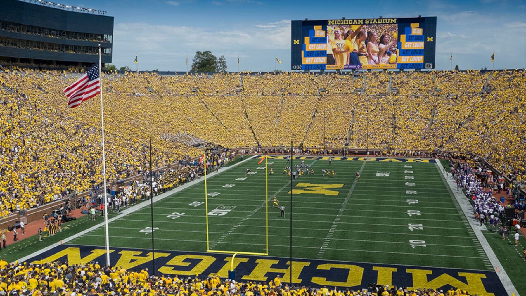 University of Michigan Stadium during a football game