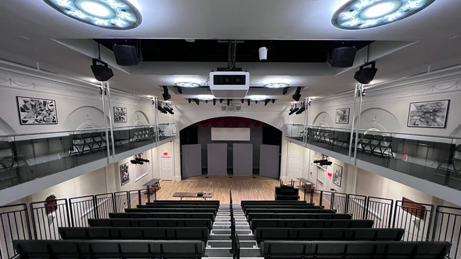 Interior of the Pomfret School Hard Auditorium