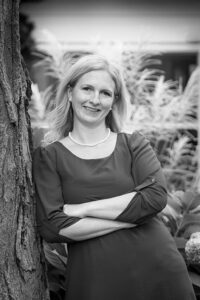 Rachel Mele black and white headshot