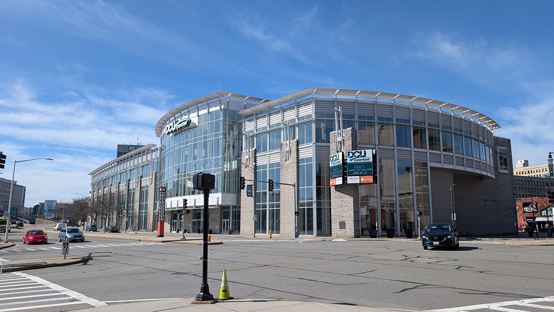 Exterior of the DCU Center Arena, Convention Center
