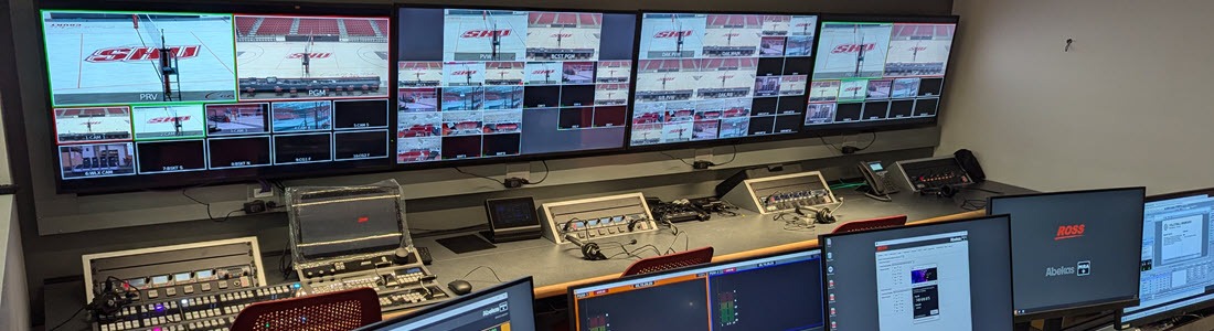 LED video canvas in the WynnBET Sports Bar at Encore Boston Harbor